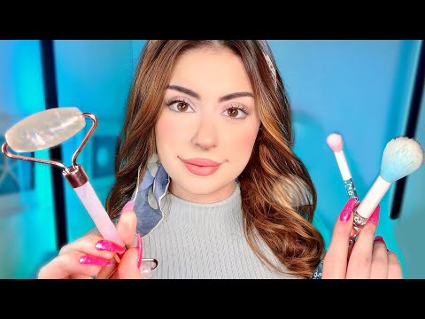 ASMR DOING YOUR MAKEUP FAST & Aggressive 🌸 Layered Sounds, Roleplay, Personal Attention, CHAOTIC