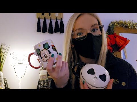 ASMR Christmas cup collection show and tell | soft spoken ramble | tapping sounds