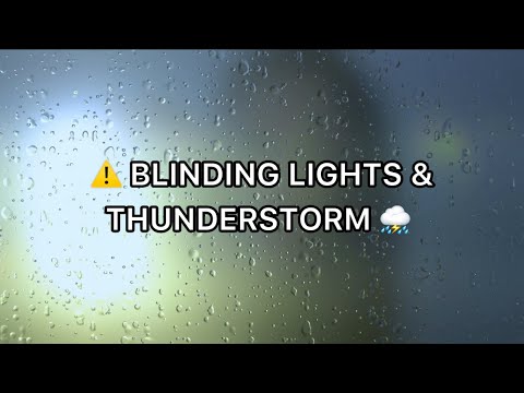 [ASMR] ⚠️ BLINDING LIGHTS & THUNDERSTORM ⛈️ (Fall asleep quickly)