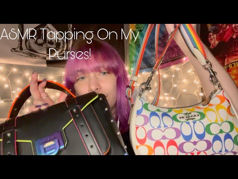 ASMR Tapping On My Purses!