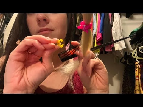 ASMR Friend Plays With Your Hair | Brushing, Sectioning, Clipping, Rummaging