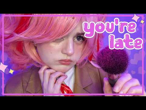 ASMR Tsundere does your Valentine's makeup 💞 Natsuki DDLC roleplay, personal attention