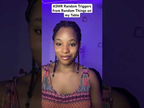 ASMR Random Triggers from Random Things on my Table #asmrtrigge #tinglingsounds #asmrrandom #shorts