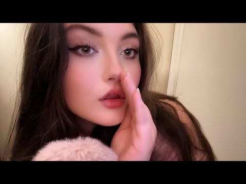asmr breathy whispers, humming, trigger words/repeating words, mouth sounds (ear to ear)