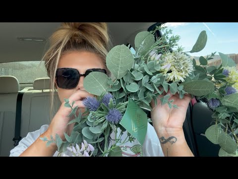 ASMR marshalls haul in my car 💐 lofi soft spoken, whisper ramble, shopping haul