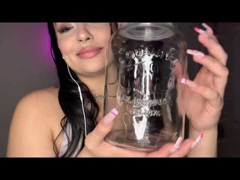 ASMR| Glass Tapping & Finger Flutters 💤