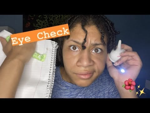 ASMR - Eye check With Lights (Liliana)