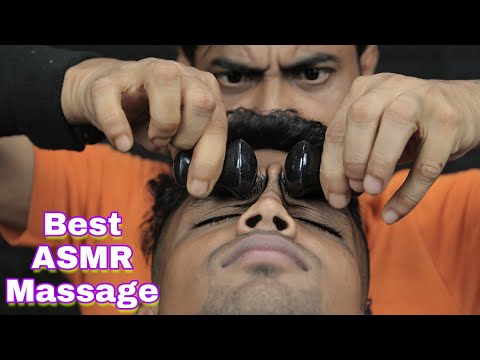 Best ASMR Head Massage And Back Massage With Neck Crack Body Crack Ear Crack Forehead Tapping