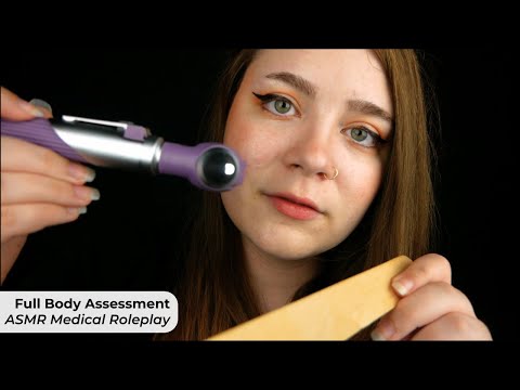 Full Body Medical Assessment (Sticky Stethoscope, Palpation, Eye Testing) 🩺 ASMR Medical Roleplay