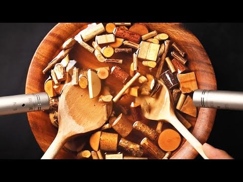 ASMR Very Satisfying Wood Soup for Sleep 제목은 편안한 나무수프로 하겠습니다 근데 이제 섬세함을 곁들인