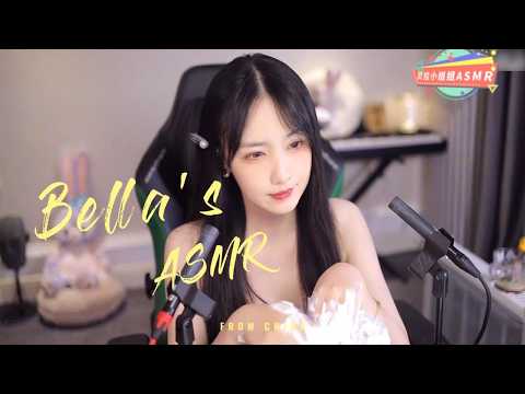 【贝拉小姐姐 ASMR】棉花跳跳糖，泡沫，舒服洗头
