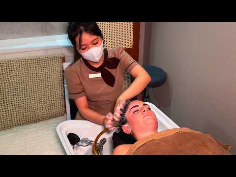 ASMR: Deep Sleep Cure 😴 Hot Stone Full Body Massage & Luxury Vietnamese Hair Wash
