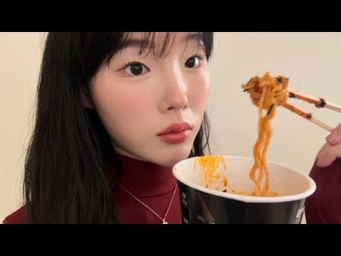 불닭 ASMR 🔥 | Korean Fire Noodles Eating Sounds, Spicy Noodles Mukbang & Slurping