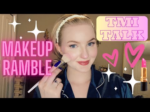 ASMR| GRWM 💄TMI Whispered Ramble: Makeup sounds💋