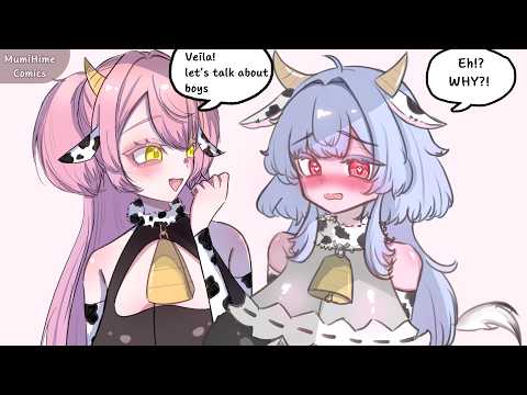 Cow Girl Maids Talk About Boys (You)  | MumiHime Comic Dub | RomCom