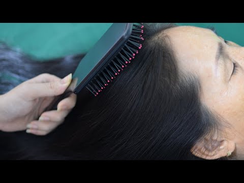 Asmr Scalp Scratching, Hair Play, Hair Brushing For Relaxation ( No Talking )