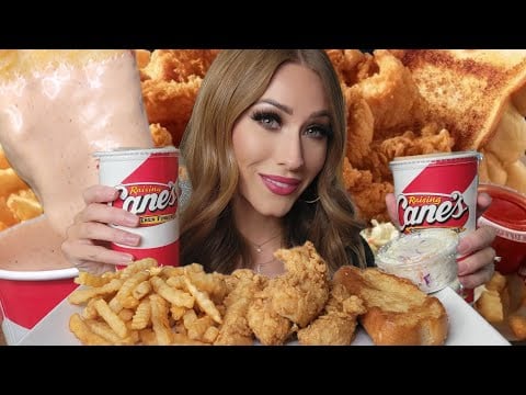 ASMR | 9th *Twelve Days Of Mukbang* Raising Cane's MEGA SAUCE CUP🥤🍗