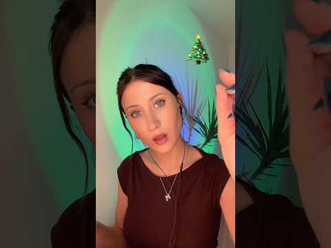 ASMR christmas makeup look🎄 #asmr #asmrvideos #asmrshorts