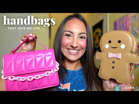 ASMR Handbags That Give Me Life 🙌 (whispered tapping & scratching)