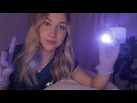 ASMR Cranial Nerve Exam While You Sleep 🌙 Full Body POV Medical Roleplay