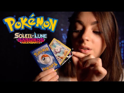 ♡ ASMR  - Ouverture de Booster Pokémon (Chuchotement nom Pokémon) ♡