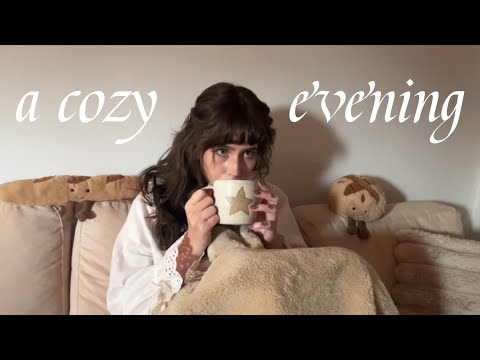 spend a cozy evening with me 🕯️ baking bread, homemade soup 🍂