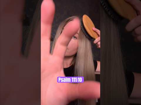 ASMR Psalm Meditation ✨ Hair Brushing & Scripture Whispering for Relaxation 🙏 #ASMR  #ChristianASMR