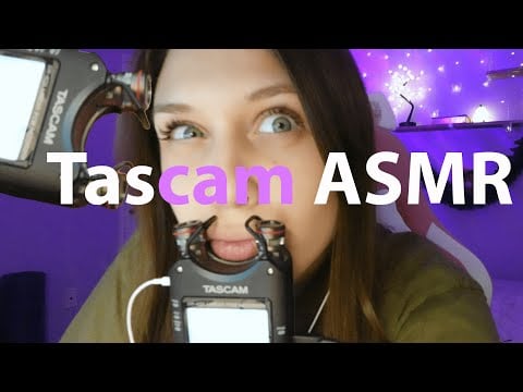 ASMR/ Trying TASCAM for the first time. FAST AND AGGRESSIVE. Mouth sounds, hand sounds,brush,tapping