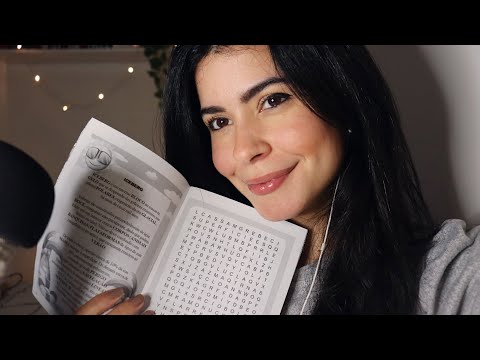 ASMR CAÇA PALAVRA MASCANDO CHICLETE