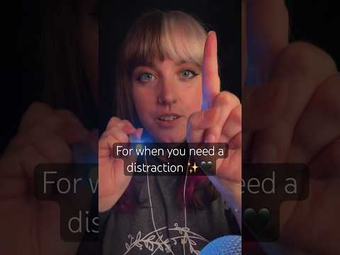 ASMR | Follow my instructions for a distraction 🖤✨ (light triggers, eyes open and closed)