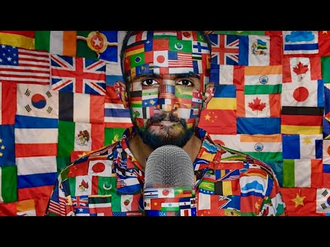 ASMR WITH DIFFERENT FLAGS 🇷🇺🇧🇪🇧🇩🇺🇸🇦🇪🇹🇷🇰🇷🇵🇹🇵🇱