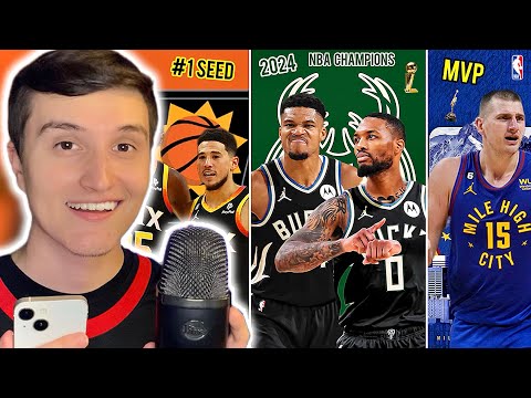 ASMR | My 2024 NBA Season Picks and Predictions 🏀💤 (awards, standings, etc.)