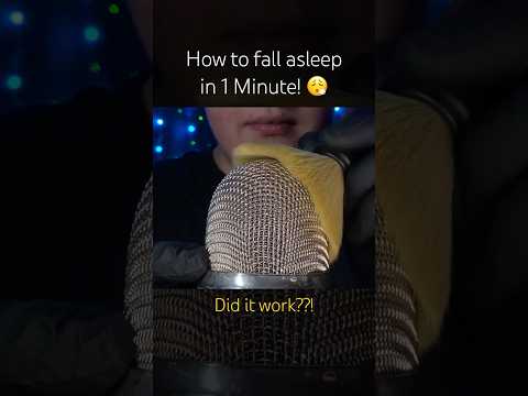 How to fall asleep in 1 Minute!!! 🥹 #asmr
