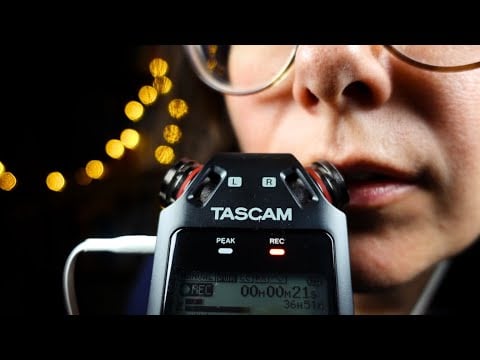 ASMR Tascam Slow and Gentle SUPER Close Up Mouth Sounds (no talking) 1 Hour+