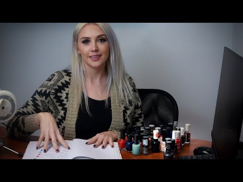 💅 Nailpolish Cataloging ASMR 💅Listen while studying, Tapping ,Crackling