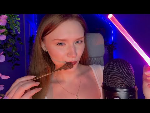 ASMR live 🥱Eye cleaning,Spit painting, Kisses,Spider web,Fluffy crunch and X marks the spot 💛