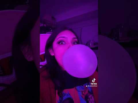 BUBBLE GUM ASMR | blowing bubble gum popping #bubblegum #asmr