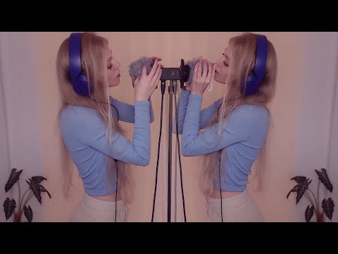 ASMR | Intense loofah heaven, ear blowing, ear scratching, gentle breathing & tiny whispers | 3DIO