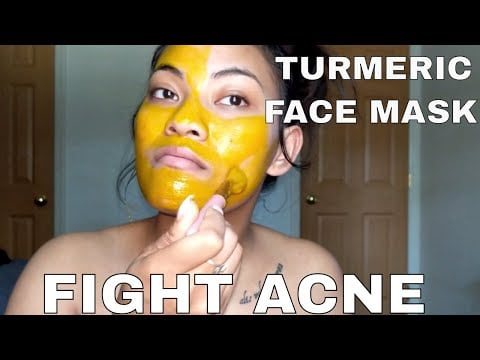 DIY Turmeric Face Mask ! Fight acne , and fade scars for clear GLOWING skin