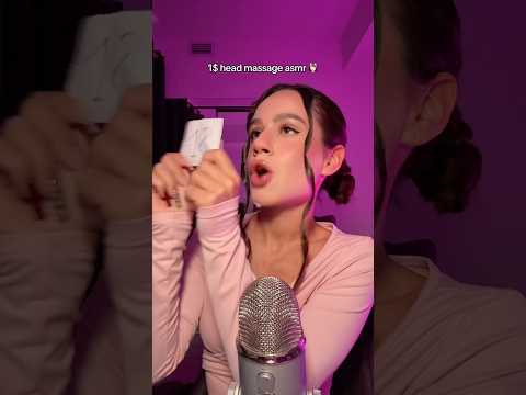 ASMR 1$ Head massage 😳 #asmr #asmrvideo #asmrsounds #sleep #tingles