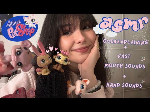 ASMR🐰☁️ Healing Your Inner Child with Littlest Pet Shop Cuties! Fast Mouth Sounds + Dry Hand Sounds