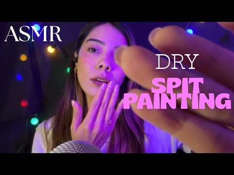 ASMR ☆ Dry Spit Painting asmr 🎨✨💗