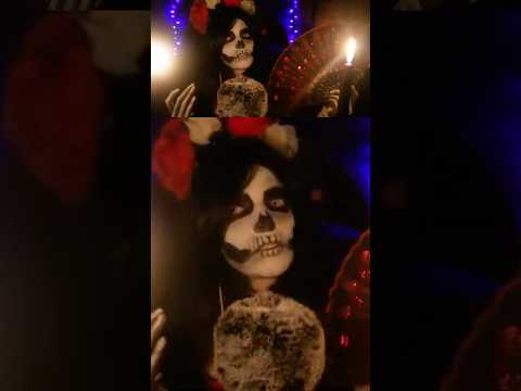 Spooky Skeleton ASMR | Whispering & Hand Fan Short 🪭
