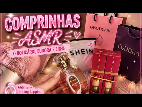 COMPRINHAS DE BELEZA 💗Eudora • Boticário • Shein | ASMR ✨ #asmr #asmrvideo #asmrsounds 