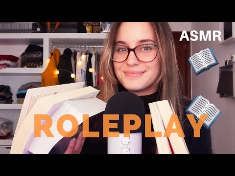 📖 ASMR ROLEPLAY  Dependienta Librería | Sonidos de Libros para Dormir | Montaña ASMR Español