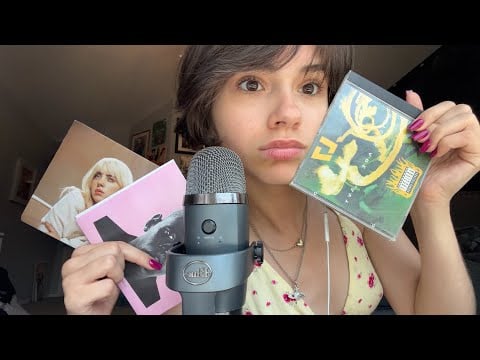 ASMR showing my 10 fav cd albums 💿