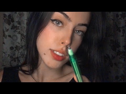 ASMR RISCANDO SEU ROSTO! (Tapping na tela)