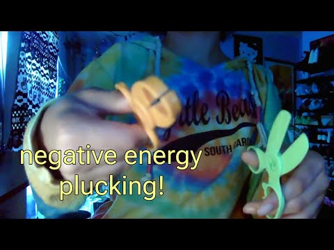 ASMR fast negative energy plucking with toys