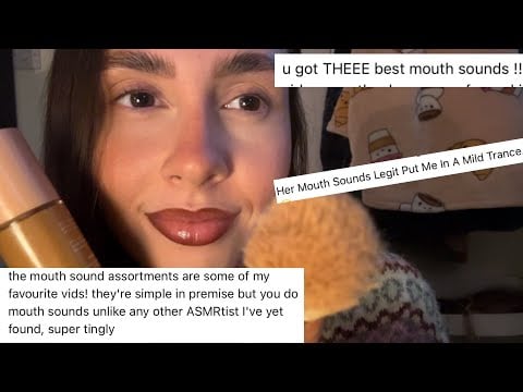 ASMR- Non stop mouth sounds using personal attention triggers 😴 (fast paced)