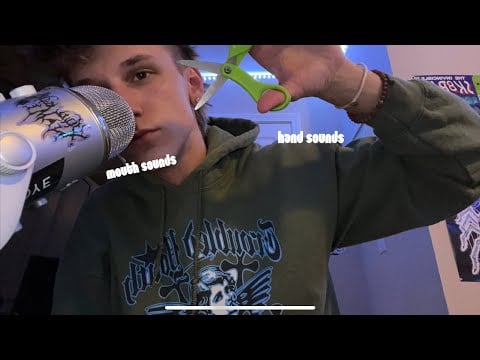 ASMR// Relaxing Mouth and Hand Sounds w/ positive affirmations